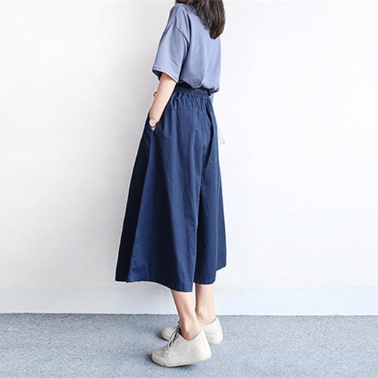 Женские весенние и летние брюки. Женские широкие брюки. Женские повседневные брюки с девятиточечным ремешком хакама.