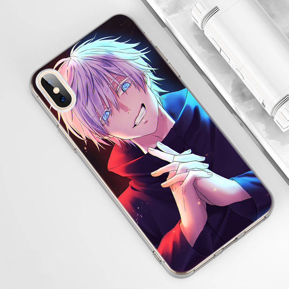 Чехол DT17Jujutsu Kaisen для Samsung A04 A14 A23 A34 A54 M23 M33 M52 M53 Realme 10 9 C30S C35 C55 VIVO Y02S Y21 Y33S Y51 X80 Pro Прозрачный чехол