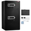Double Door 7.2 cu.ft Safe Box with Key Lock Password Cabinet Black