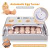 Digital Egg Incubator 20 Eggs Poultry Hatcher with Auto Egg Turning Temperature Control LED Light