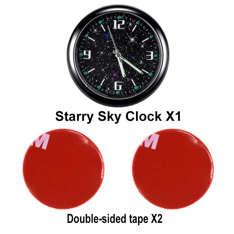 Универсальные автомобильные светящиеся цифровые наручные часы с бриллиантами кварцевые часы аксессуары встроенная кнопка батарея автомобильный воздуховод кварцевые часы