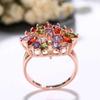 Sace Gems Классическое роскошное многоцветное кольцо с цирконом, женские ювелирные изделия, свадебный подарок для вечеринки