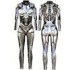 Punk Gothic Jumpsuit Catsuit Sexy Women Cosplay Costumes Halloween Bodysuit
