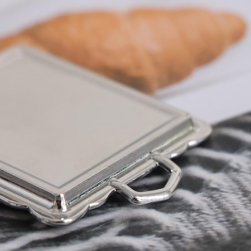 10 шт. 1/12 кукольный миниатюрный серебряный металлический поднос для чая и кофе, набор посуды