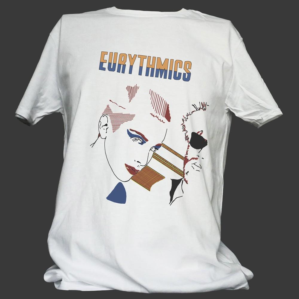 EURYTHMICS НОВАЯ ВОЛНА СИНТ-ПОП ТАНЦЕВАЛЬНЫЙ РОК ФУТБОЛКА унисекс S-3XL