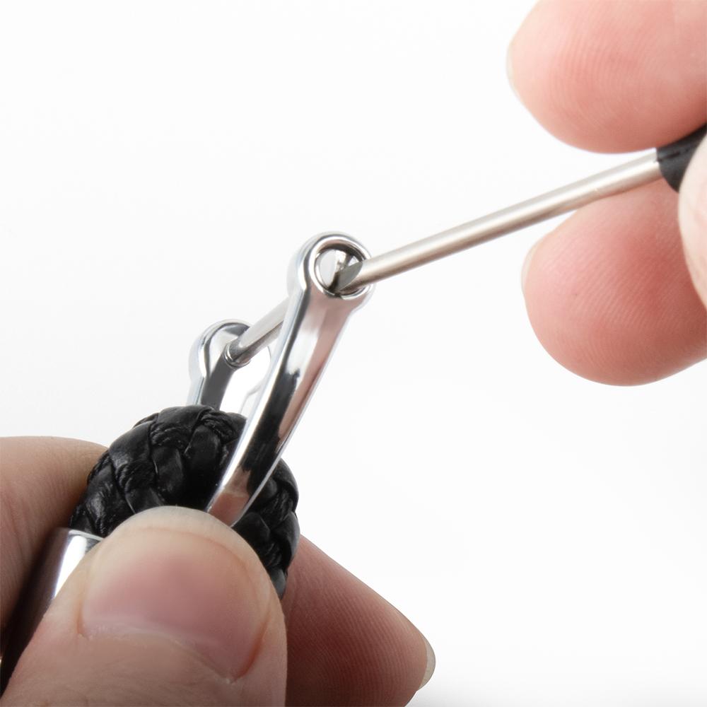 EBSX3 Car logo keychain with car logo metal keychain nylon braided rope key ring car key ring For Skoda S Octavia Rapid Fabia Superb