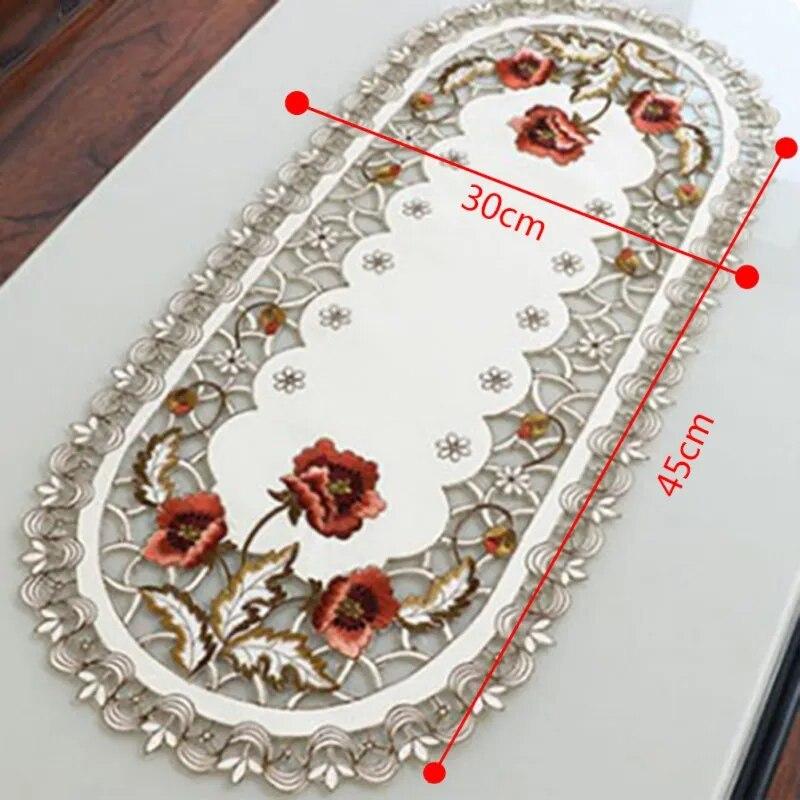 Vintage Embroidered Cloth Rectangular Wedding Table Cloth Event Party Banquet Home Decoration Table Cover CDN