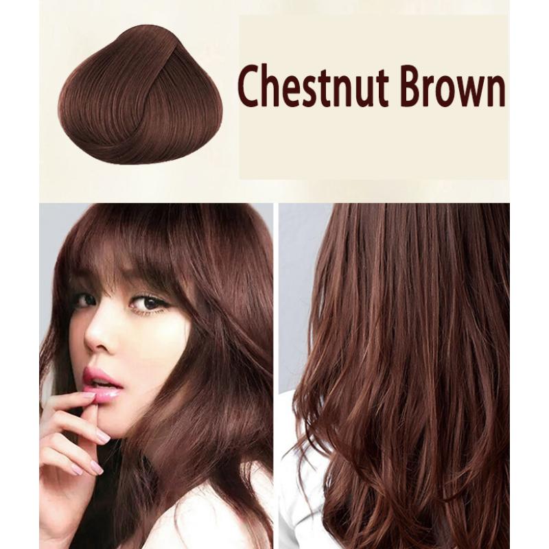 Натуральный шампунь для быстрой окраски волос, окрашивающий аргановое масло, темно-коричневый цвет, шампунь для окрашивания седых волос Mokeru argan