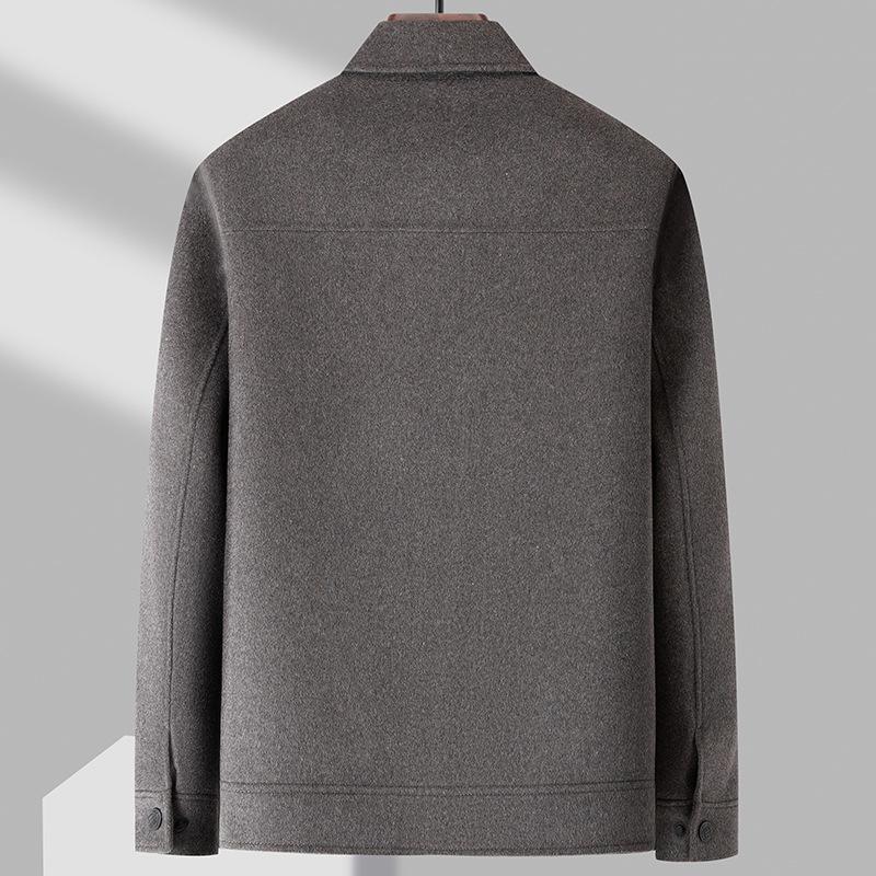 Зимняя двусторонняя шерстяная куртка, отстегивающаяся пуховая подкладка, мужская шерстяная куртка