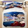 Genshin Impact Vibrant Characters Threepiece Set 1 Duvet Cover 2 Pillowcase Without Core Soft And Comfortable Bedding Set