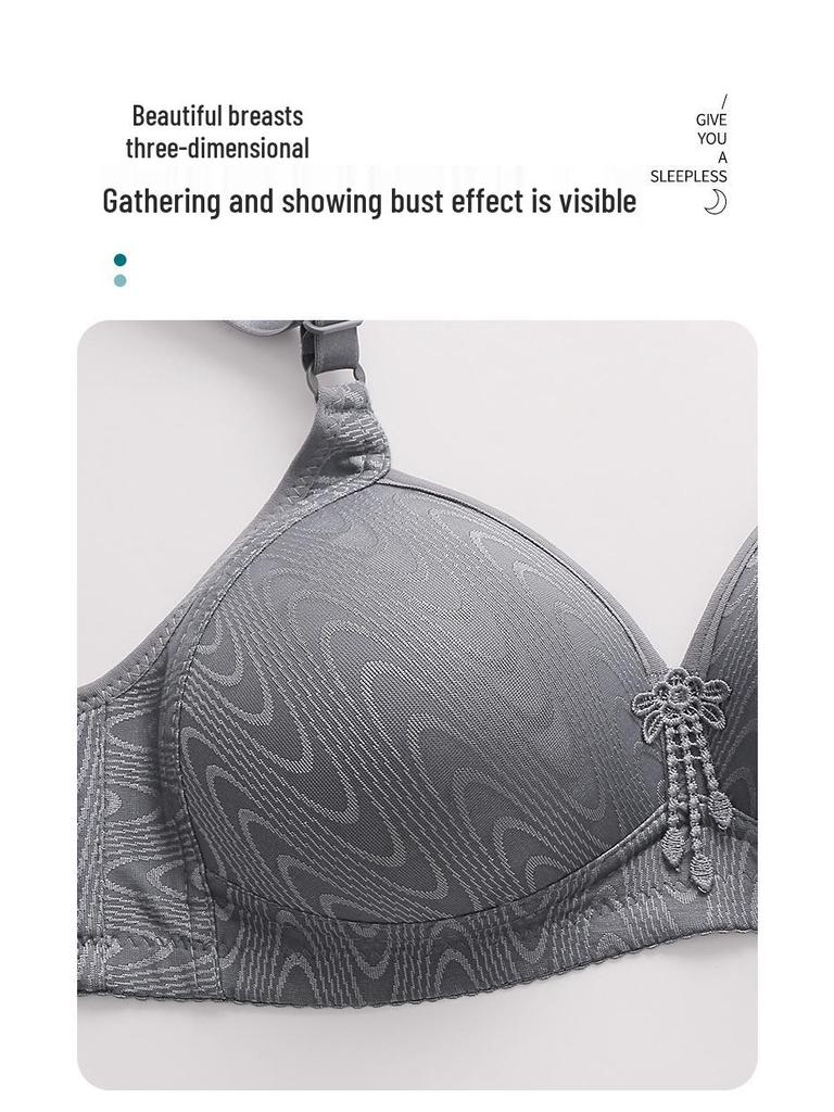 Беспроводной бюстгальтер большого размера без магнитов, предотвращающий провисание, для женщин среднего и пожилого возраста