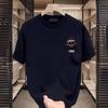 Парные хлопковые футболки с коротким рукавом, черные, белые, дышащие, удобные, мягкие, повседневные, спортивные