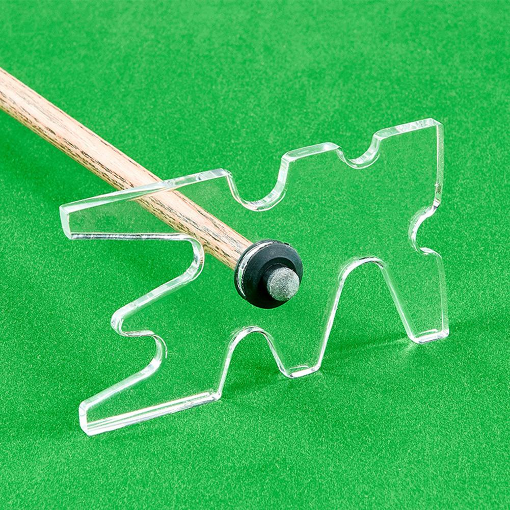 1шт многофункциональный прозрачный акриловый держатель для бильярдных клюшек с регулируемой высотой, удлиненная стойка в форме рога оленя, аксессуары для бильярда