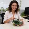 1/2 шт. Банка для салата Серия со встроенным контейнером для приготовления еды с чашкой для заправки, вилкой, герметичный, воздухонепроницаемый, контейнер для хранения продуктов, портативный для пикника, свежесть