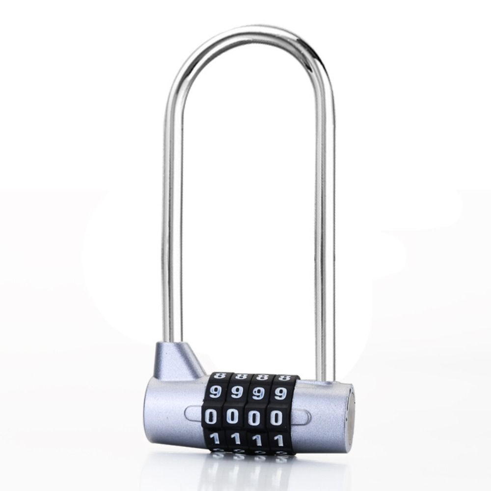 Security Lengthened Shackle Lock 4 Digit Combination Padlock Durable Password Lock  Suitcase