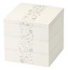 Recreational Bento Box Made In Japan Art Deco Cm Three Tier White Cm For the Festival J-kitchens (Bento Box) 5.5 (1 Piece) 16.5