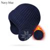 Soft Plush Knitted Hat Thickened Ski Beanie Hat Fashion Plain Hats  Sports