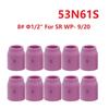 10pcs Ceramic Gas Lens Cup 53N61S #8 1/2" TIG Welding Torch WP-9/20 WP-17/18/26