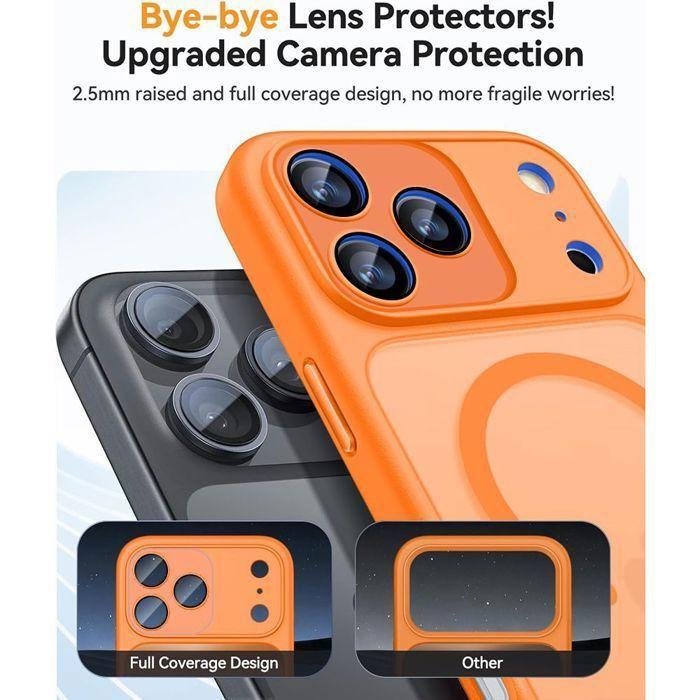 Coque de Protection - pour iPhone 17 Pro - Antichoc - Protection Caméra - Cercle Magnétique