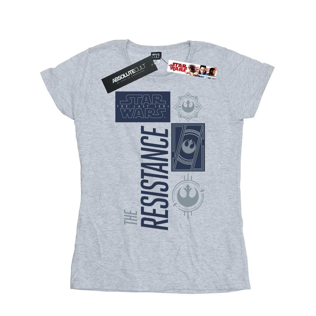 Star Wars Womens/Ladies The Last Jedi The Resistance Cotton T-Shirt