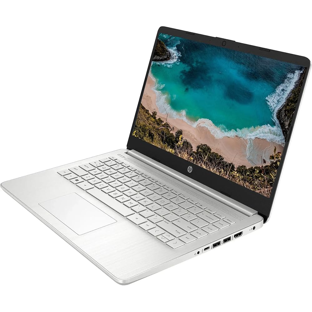 HP AI-powered Windows 11 Laptop (14-inch HD Screen) with Microsoft Office & 1TB Cloud Storage (1-Year Warranty) | 32GB RAM | 1TB SSD & 128GB Portable 