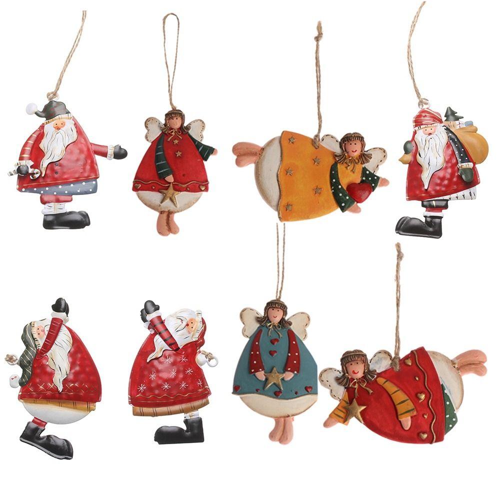 DIY Xmas Angel Girl Pendant Santa Claus Christmas Tree Accessories  New Year