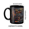 Creative Coffee Mug For Mechanics Mechanic Toolbox Set Mug Toolbox Coffee Cup Black Ceramic Mug For Coffee Ceramic Mug