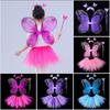 Princess Butterfly Wings Sets 2-8year Fairy Costume Set Cute Children Costume Props Girls