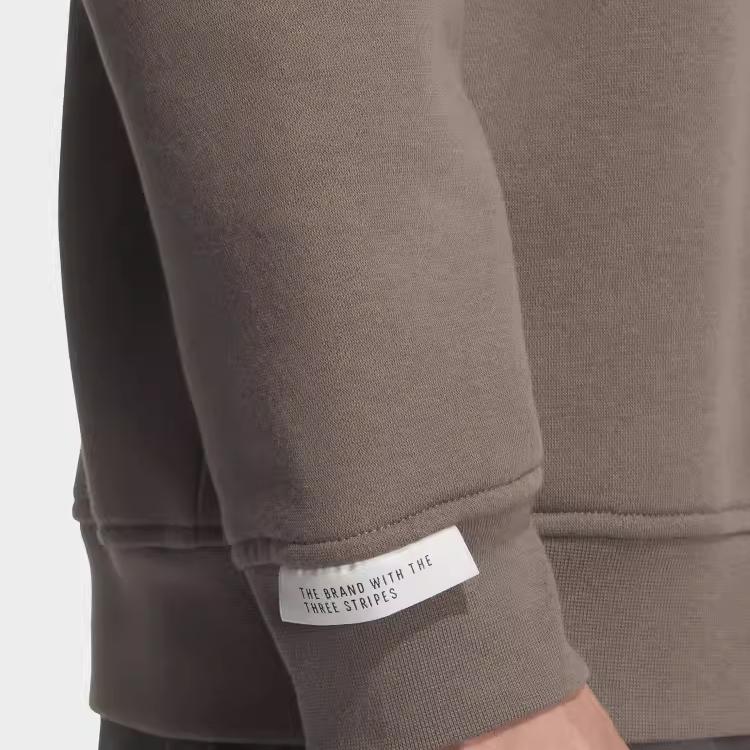 Adidas Повседневная толстовка с круглым вырезом и длинными рукавами, унисекс, толстовка Rock-Layer-Deep-Earth-Brown Black JM9094