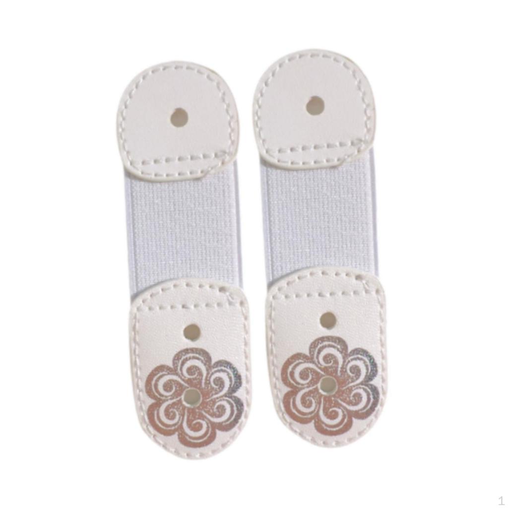 2 Pack Ice Skating Lace Straps for Boot Protection Accessories 10cmx3cm Elastic Bands Women