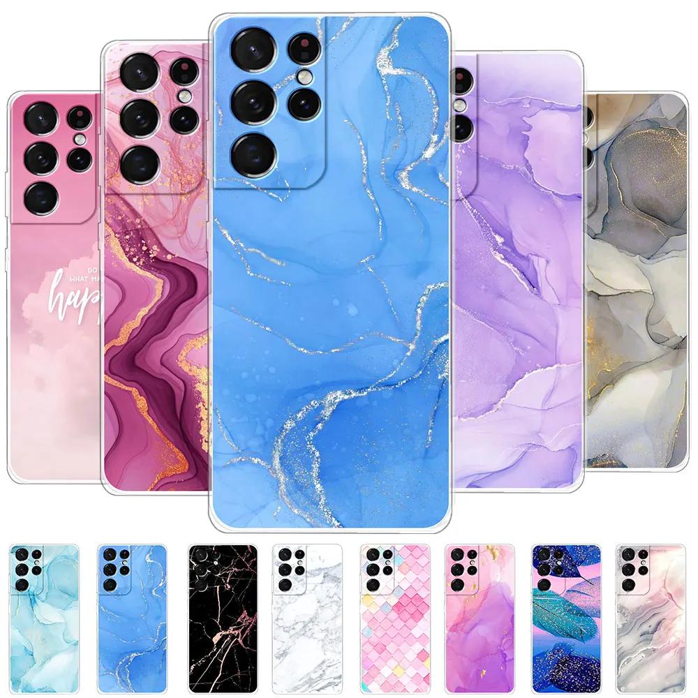 For Samsung S21 Ultra Case S21 Cover Back Cases For Samsung Galaxy S21 Plus Silicone Soft Bumper For Samsung S21 FE Fundas Coque