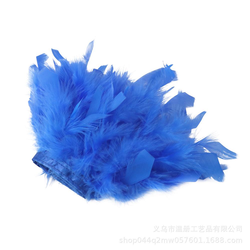 Feather Turkey Feather Lace Car Doll Decorative Fire Piece Cloth Edge Feather Handmade Dress Skirt Material