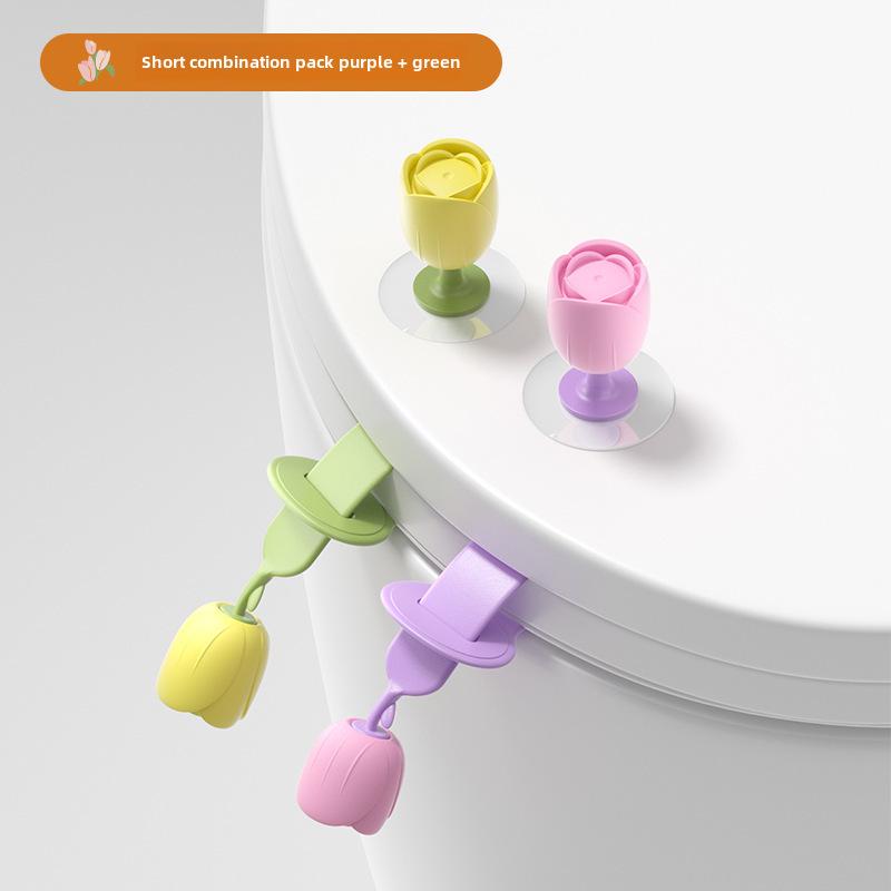 Креативная ручка-подъемник крышки унитаза с защитой от грязи