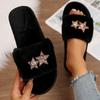 Модные женские тапочки Новые модные теплые домашние тапочки Зимний новый тренд Меховая домашняя обувь для женщин Повседневные плюшевые удобные шлепанцы Женские