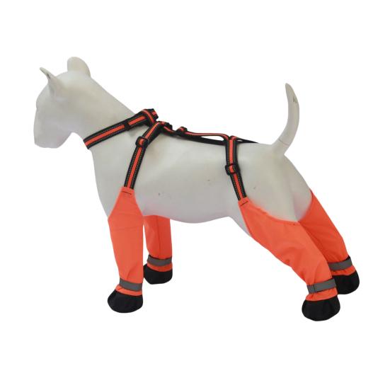 Dog Suspender Booties Anti-Slip Dog Paw Protector Waterproof Boot Leggings Adjustable Dog Suspender Shoes for Winter Snow Rain Hiking