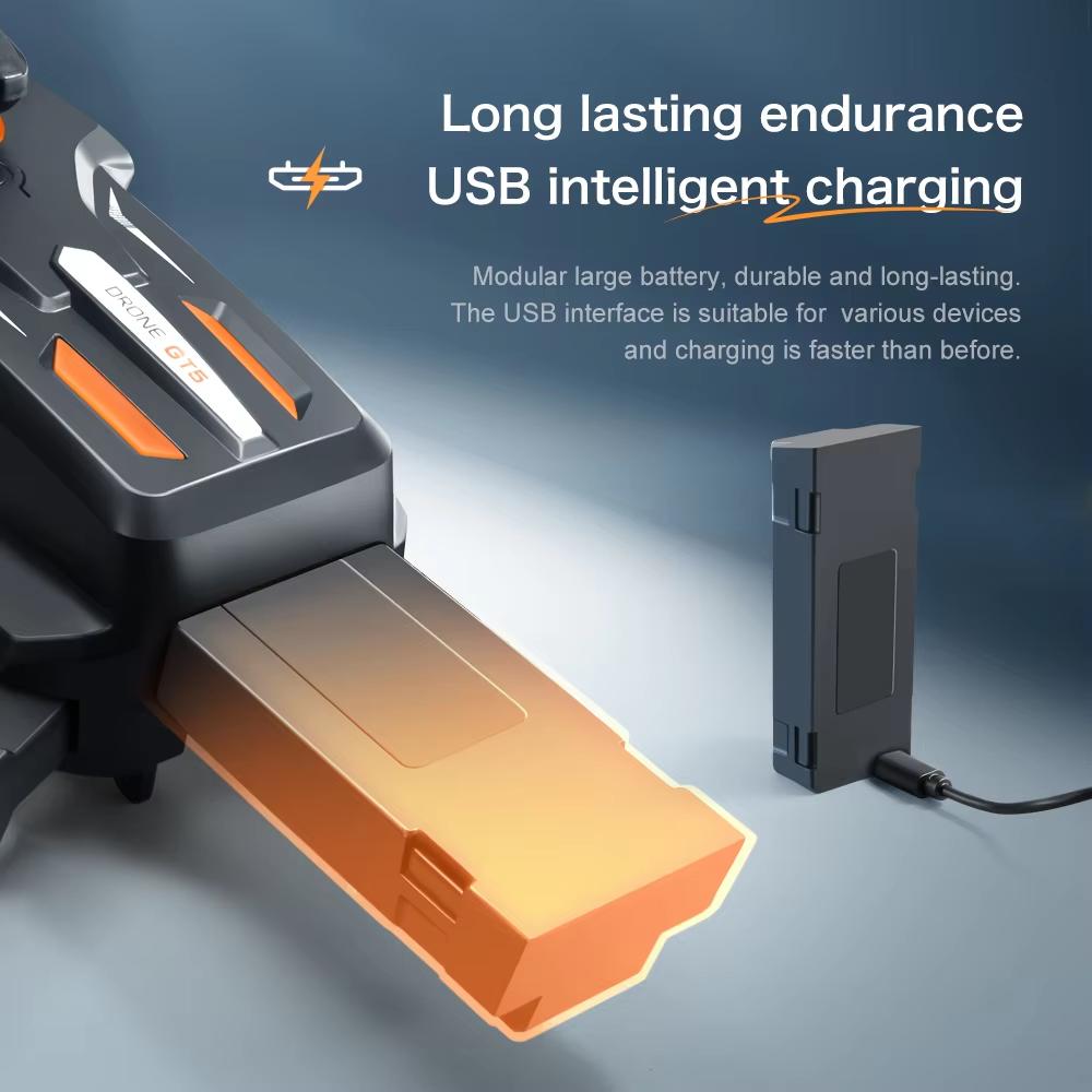 Новый GT5 MAX Drone ESC HD Аэрофотосъемка Самолет Препятствия Избегание Оптический Позиционирование Потока Wifi Fpv Квадрокоптер Игрушка Подарок Детям