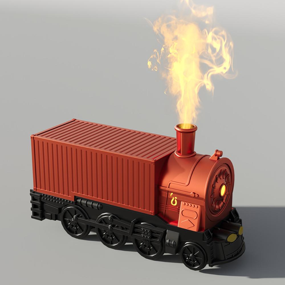 Увлажнитель воздуха Mini Train, ультразвуковой диффузор аромата эфирных масел с 7-цветной светодиодной подсветкой, резервуаром для воды объемом 300 мл и пультом дистанционного управления