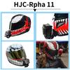 TUYU Customized HJC-Rpha 11 CNC Aluminium Helmet Chin Mount for GoPro 10 Insta360 X2 R DJI Motorcycle Camera Helmets Accessories
