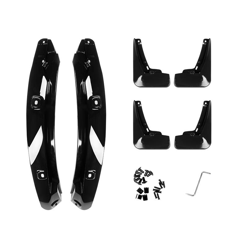 For Xpeng P7+ 22-25 Car Mudflap Front Rear Wheel Fender Splash Mud Guard Soft PP Mud Flaps Auto Mudguards Exterior Accessories