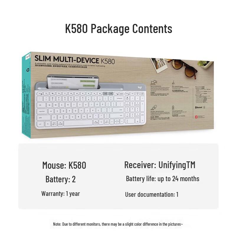 Logitech K580 Беспроводная Bluetooth Тонкая Бесшумная Клавиатура