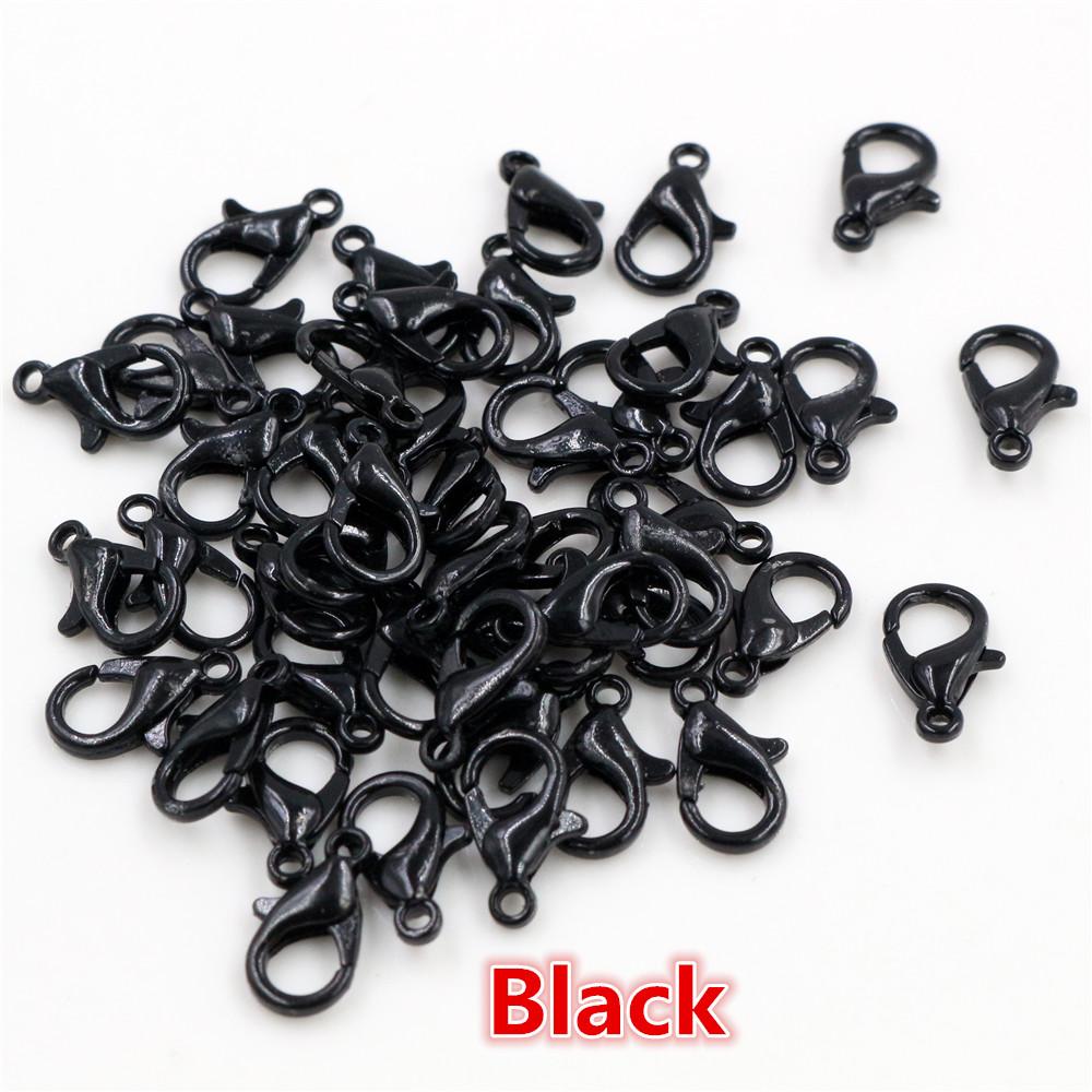 10x5mm/12x6mm/14x7mm/16x8mm 9 Colors Plated Fashion Jewelry Findings,Alloy Lobster Clasp Hooks for Necklace&Bracelet Chain DIY