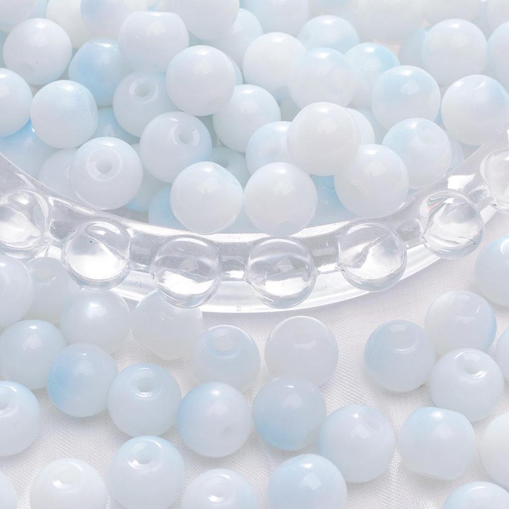 Браслет из стеклянных бусин «половина сахара» с пузырьками желе 8-10 мм - круглые свободные бусины для аксессуаров ручной работы