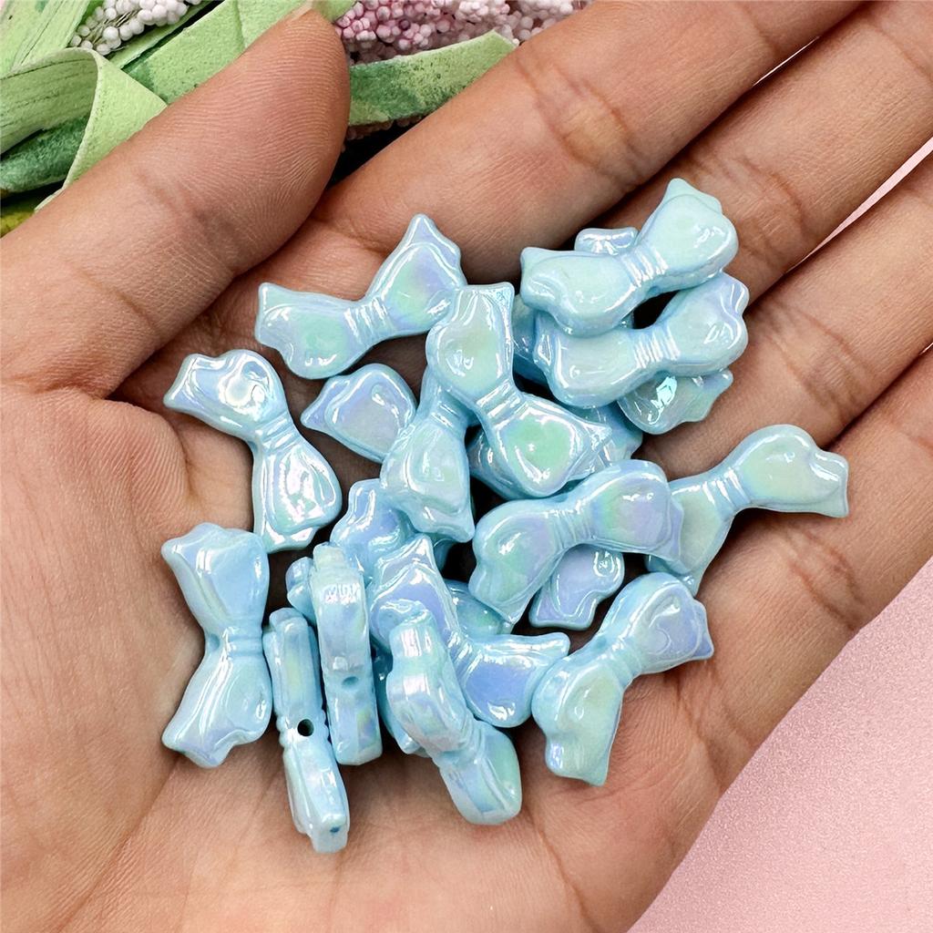 20 шт. 11,1*21,8 мм 9 цветов модные акриловые банты свободные бусины для браслетов ожерелья изготовление ювелирных изделий