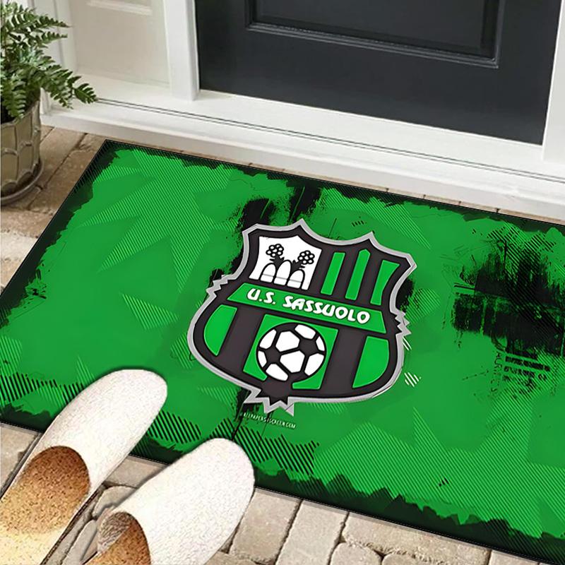 1PC rug Sassuolo Football Crest Design Carpet, Chair Rug,Area Rug for Office Bedroom living rooms bedroom, Doormat decor Christmas fan gifts