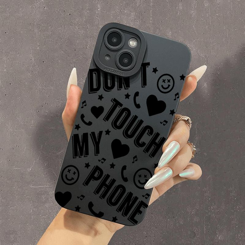 Чехол с рисунком 'Не трогай мой телефон' для Xiaomi Redmi Note 13 4G 12 11 10 13 Pro Plus 5G 10S 11S 12S Redmi 13C 12C 4G Мягкий чехол