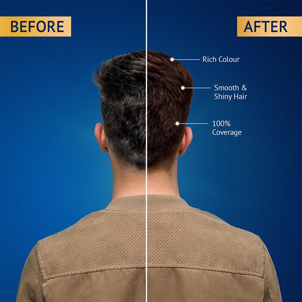 Instant Henna Shampoo Hair Color - Dark Brown Vatika Naturals 2 Pcs