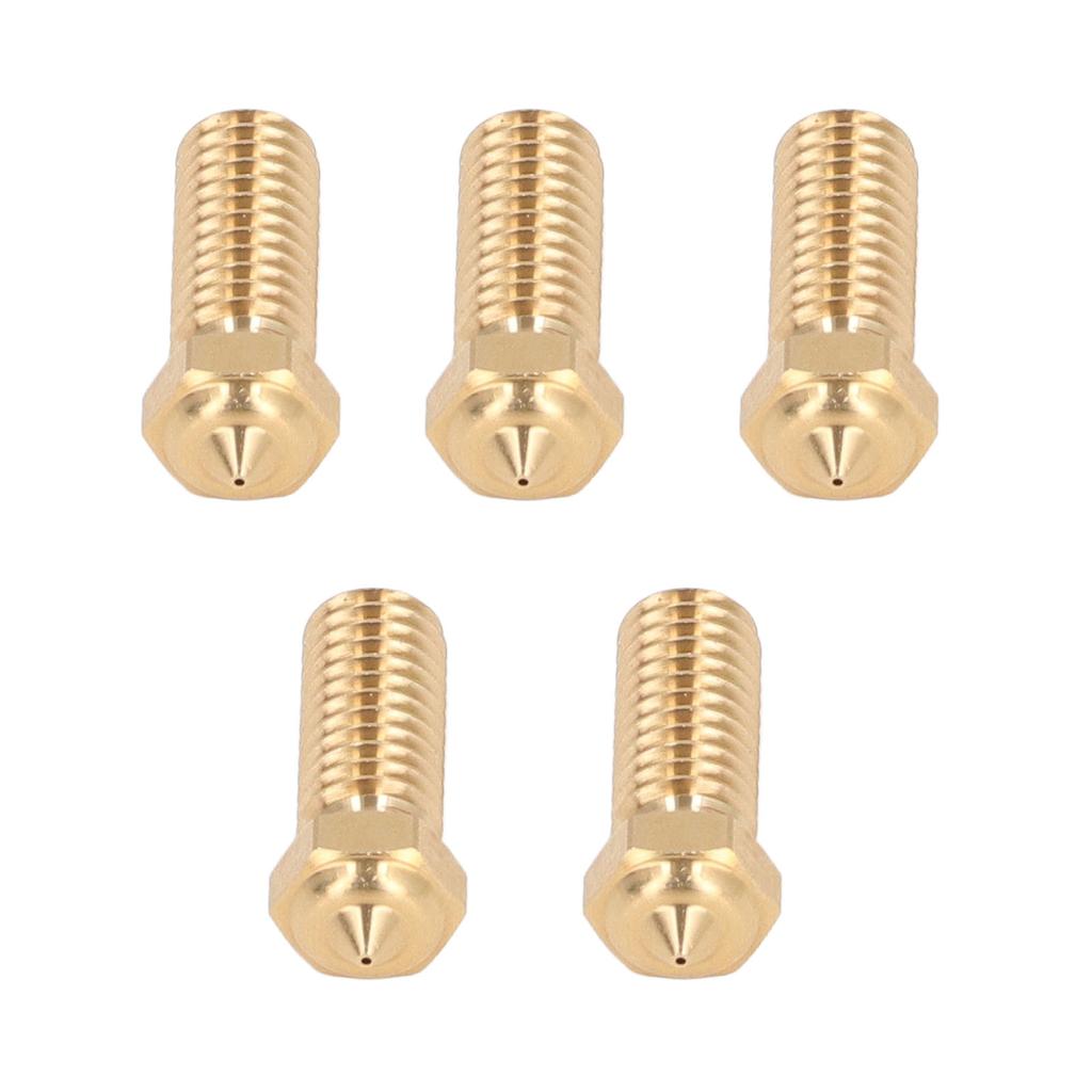5PCS 3D Printer Brass Nozzle 0.4mm Extruder Nozzle for QIDI X Max3 Smart3 Plus3