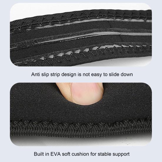 Knee Strap with Adjustable Compression for Patellar Tendon Support Ergonomic Silicone Pad Anti-Slip Design Knee Support Band