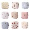 Cute Large Capacity Corduroy Travel Storage Bag Durable Cartoon Travel Wash Handbag Dustproof Corduroy Makeup Bag Home