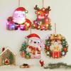 Cartoon Christmas Luminous Pendant Colorful Lights Christmas Decorations Pendant Home Decoration